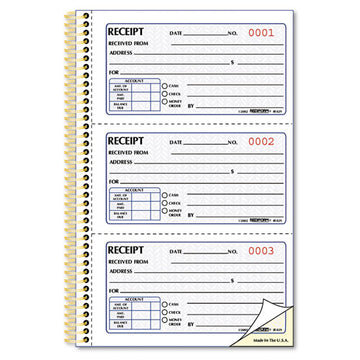 Rediform® Money Receipt Book, Two-part Carbonless, 5 X 2.75, 3-page, 225 Forms freeshipping - TVN Wholesale